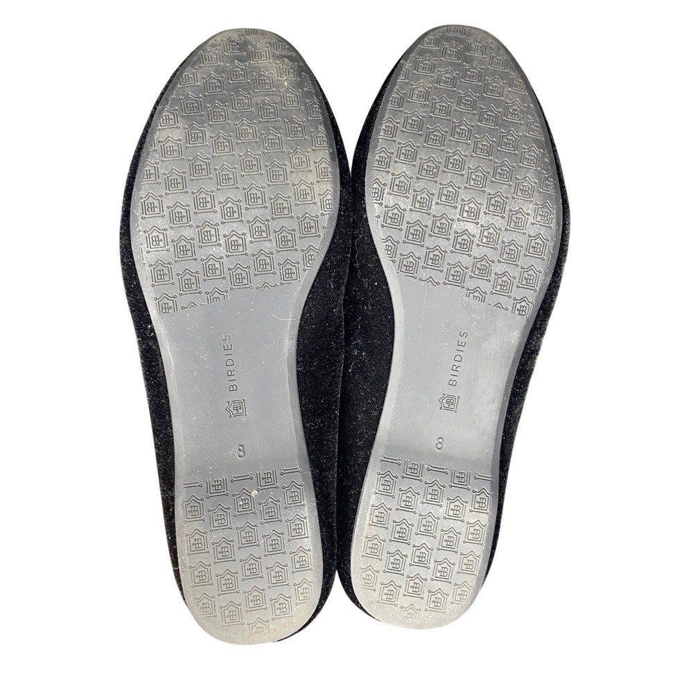 Birdies The Starling Black Velvet Smoking Slipper Loafers‎ Flats Womens 8 - Picture 13 of 13